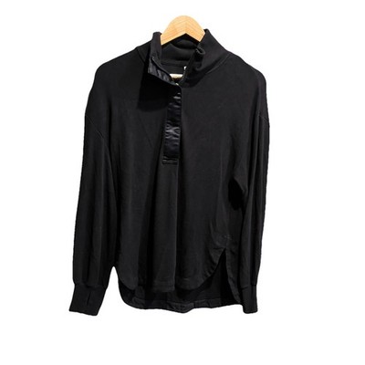 Varley Black Roeder Half Zip Midlayer Restore Jersey Women's Sweater Size Small