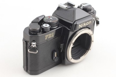 Near Mint ] Nikon FE2 35mm Film Camera Black Ai 36-72mm f/3.5 Lens