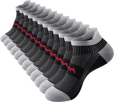 Men Women Ankle Compression Socks 6 Pairs Low Cut Breathable Support for Running