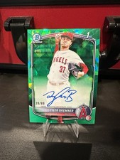 2025 Bowman Chrome Draft Sapphire Edition - (Rookie) Tyler Bremner Green /99