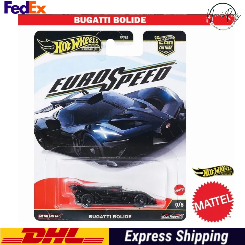 Hot Wheels Bugatti Bolide CHASE 0/5 Euro Speed 2025 New Supercar Ready Stock - Image 2 of 4