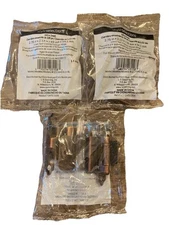 3 Pk  Aged Bronze 3/8" Inset Self Closing Cabinet Door Hinge 2.75x2.13 #8973