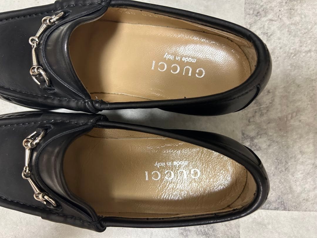 GUCCI Women's Loafers Horsebit Leather Black Size:35/JP:22.5 147845K Authentic thumbnail 13