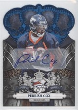 2010 Panini Crown Royale Blue Signatures 15/50 Perrish Cox #178 Auto 0v3