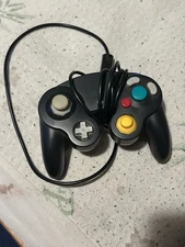 Authentic Nintendo Gamecube Black Controller/Joystick (plug In) Works Great👍