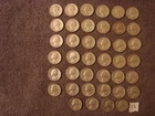 1964 P&D Washington quarters roll of 40, 90% silver circulated, $10 face (09