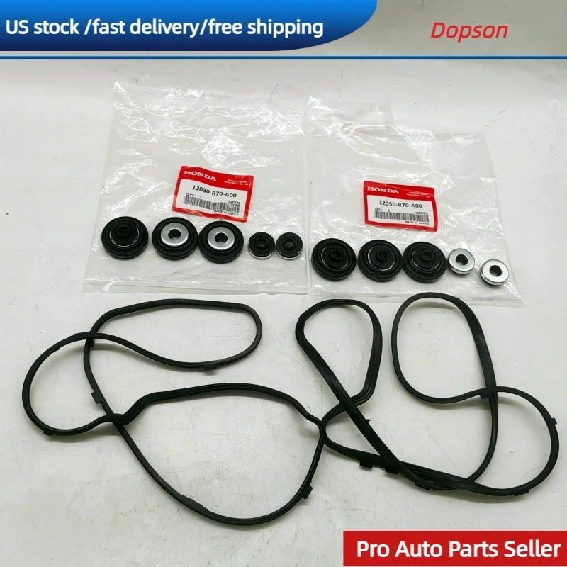 Kit de junta de cubierta de válvula delantera/trasera para Honda Pilot Odyssey y Acura TL TSX ZDX Foto 4 de 4