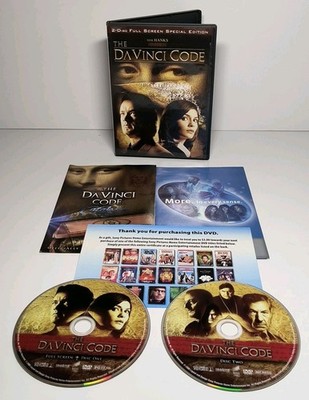 The DaVinci Code 2006  2 Disc Full Screen Special Edition Dvd NM Discs