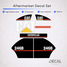 Juego de calcomanías de repuesto para kit de minicargadora Caterpillar 246B