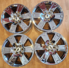 SET OF (4) 20" FORD EXPEDITION FACTORY OEM ALLOY CHROME CLAD RIMS 2007-2011