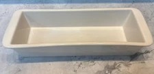 King Arthur Flour Bread Baking Pan 13.5”x4.5" White Beige Stoneware Loaf Baking