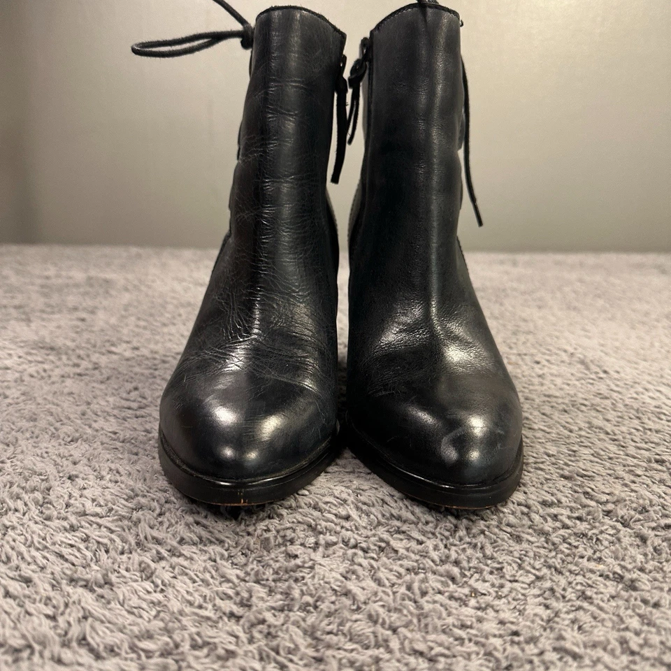 Botas Athropologie Latigo para mujer 7,5 cuero negro Western Festival envejecidas Foto 3 de 4