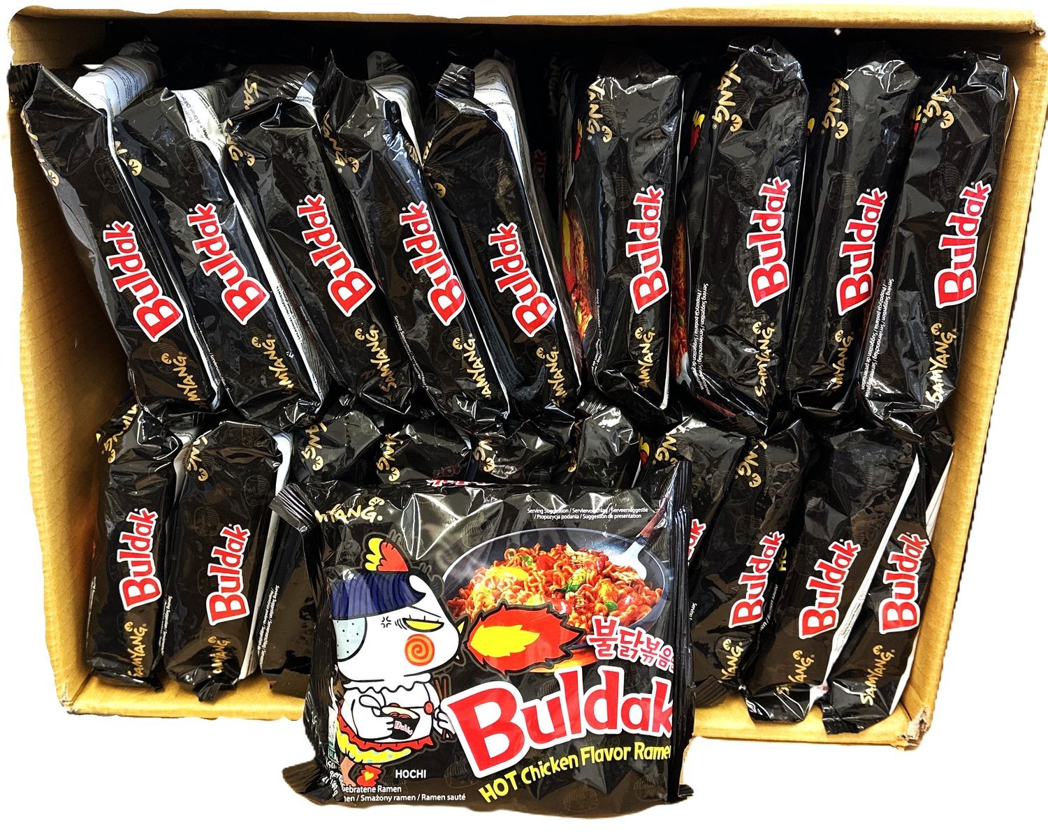 Fideos instantáneos Samyang Buldak 40 x 140 g sabor pollo caliente ramen