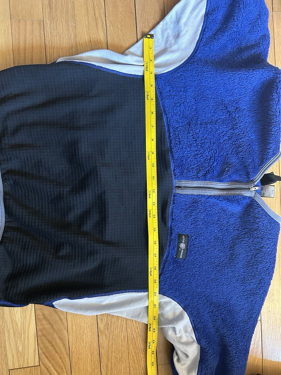 Patagonia Lotus Designs Aquafur Kayak Fleece Men's Large Blue | eBay