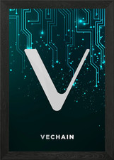 Vechain Framed Wall Art Poster Canvas Print Picture