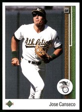 Jose Canseco 1989 Upper Deck #659a Oakland Athletics