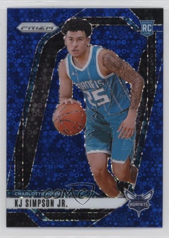 2024-25 Panini Prizm Fast Break Blue 21/150 KJ Simpson Jr #247 Rookie RC 1o2