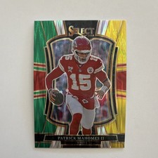 2025 Panini Select Premier Level Prizm Patrick Mahomes II #107 Green-Red-Yellow