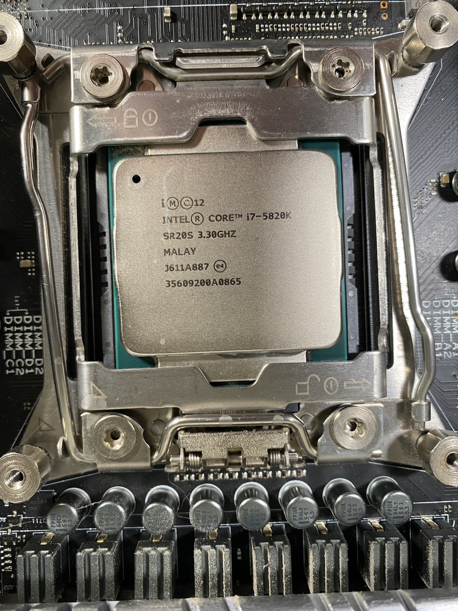 Asus X99-A II ATX Motherboard w/ IO Shield + I7-5820K + 32GB DDR4