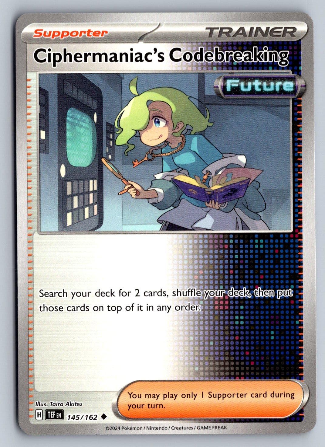 Temporal Forces CIPHERMANIAC'S CODEBREAKING 145/162 NM/M Pokemon Trainer_1-24