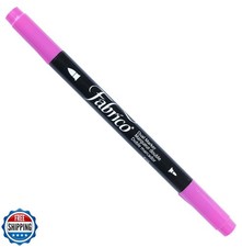 Tsukineko Dual-Ended Fabrico Marker Color-Fast, Cherry Pink PF000115 