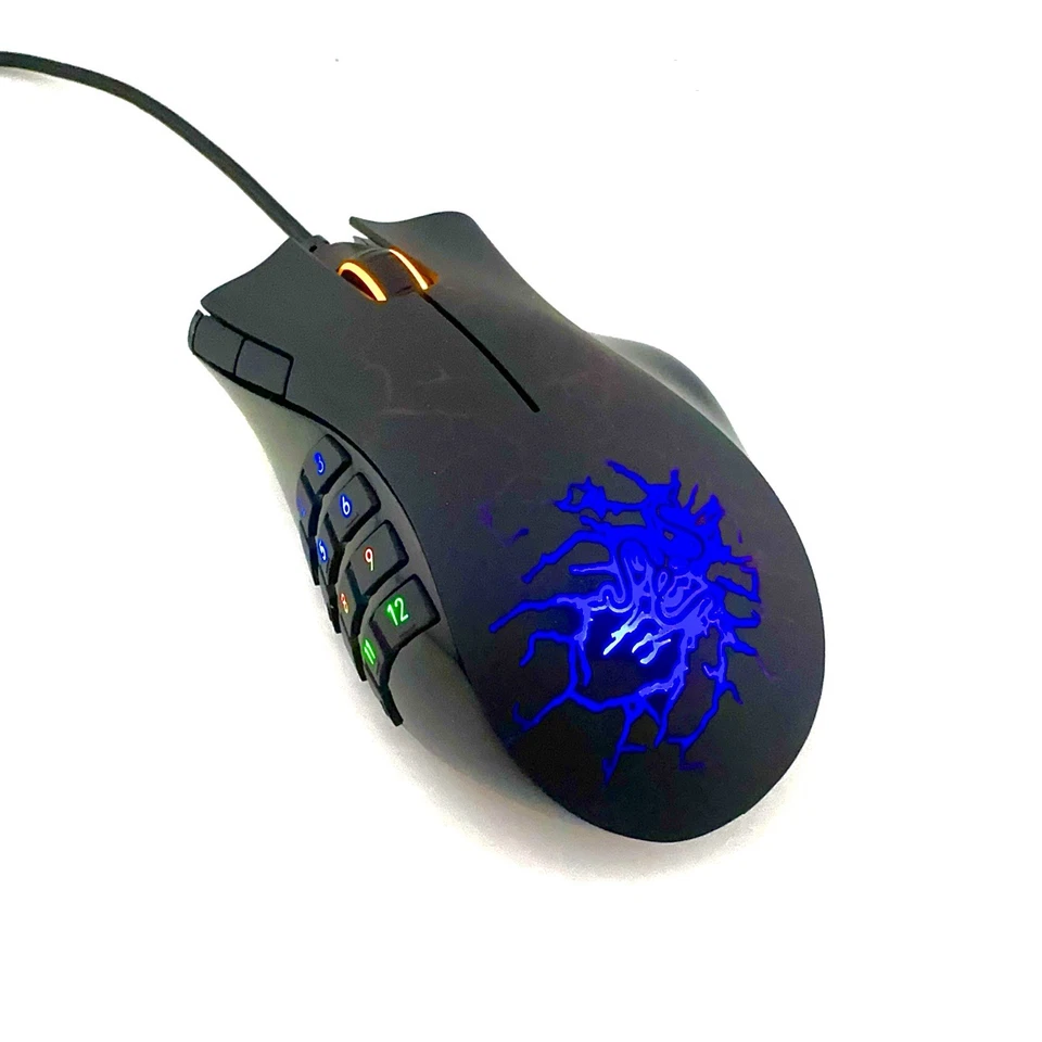 Custom Modified Blue Razer Naga Molten Gaming Mouse RZ01-0028 - Image 2 of 4