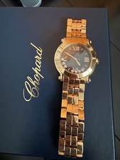 Chopard 36mm 7 diamonds  happy sport chocolat...