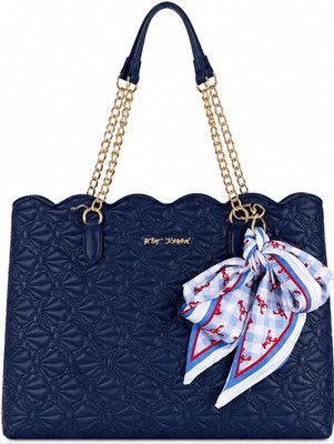 Betsey Johnson Sea Shell Quilted Tote Handbag