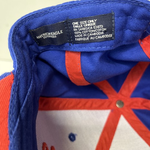 CAPPELLO AMERICAN EAGLE ROYAL BLUE SNAPBACK BERRETTO REGOLABILE TAGLIA UNICA - Foto 6 di 6