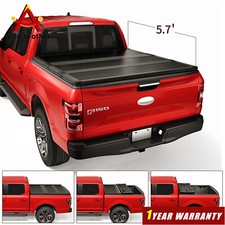 Bed Hard Tri-fold Tonneau Cover 5.7ft For Dodge Ram 1500 2009-2023 Waterproof