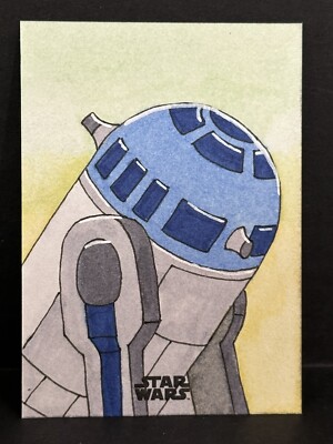 その他 Topps StarWars HIGHTEK sketch card R2-D2 2024 Topps Chrome Star Wars Droid R2-D2 Sketch 1/1 By