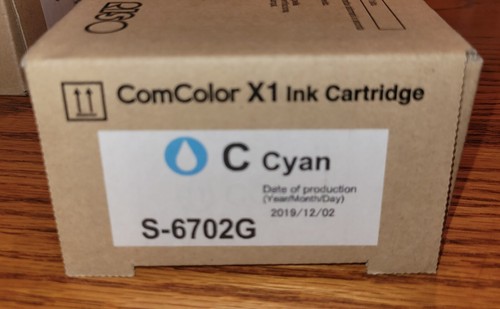 RISO ComColor X1 Cartridge (Cyan S-6702G) 3110-3150-7110-7150-9110-9150