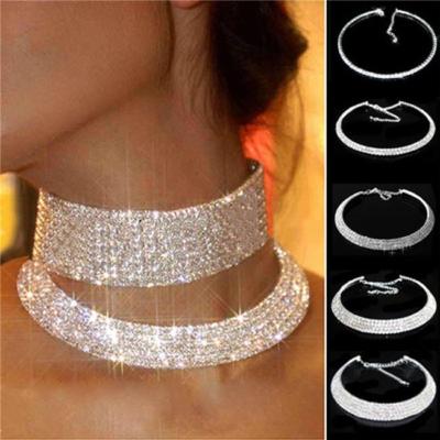 Necklace for party dress Necklace for party Crystal Choker Necklace,Occasion Jewelry Crystal Choker Gold and crystal necklace