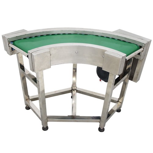 110V 90 Degree Turning Belt Conveyor Flat Belt Curved Conveyor 3-15m/min 400W - Picture 6 of 24
