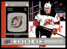 2021-22 Upper Deck Rookie Retrospective Yegor Sharangovich New Jersey Devils