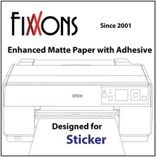 Ultra Premium Enhanced Matte Paper with Adhesive 8.5" x 11" 50 Sheets