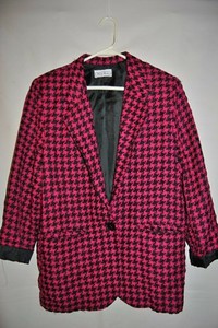 black and pink checkered