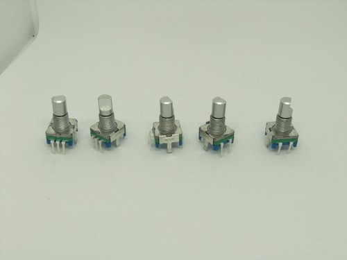 5x Pack Rotary Encoder 5 Pins Half Axis Digital Potentiometer EC11 Push Switch - Picture 2 of 10