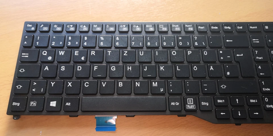 Original Fujitsu Celsius H780 H980 H7510 keyboard keyboard German with plate - Image 2 of 4