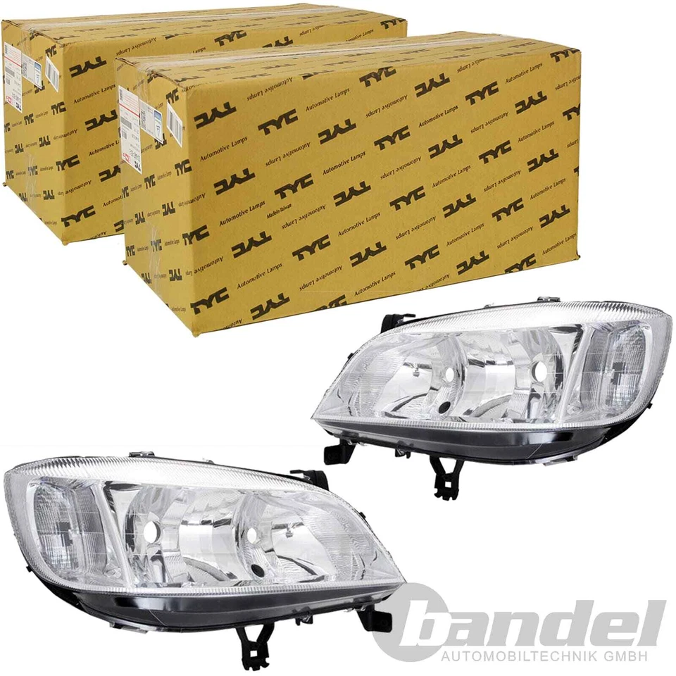 2x TYC H7 HB3 SCHEINWERFER LINKS+RECHTS für OPEL ZAFIRA A T98 00-2005 MIT LWR