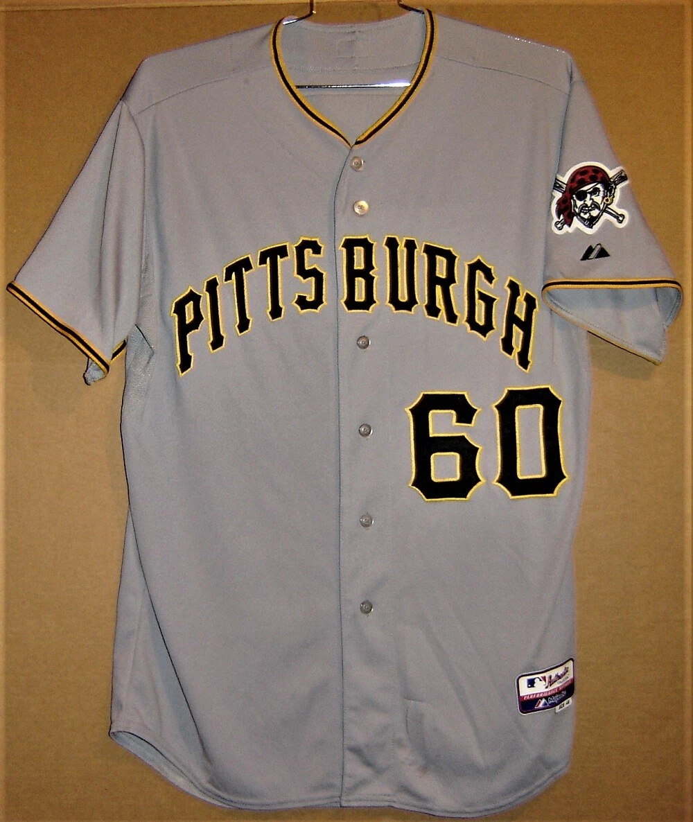 PITTSBURGH PIRATES KYLE McPHERSON #60 ROAD GRAY MLB Size 48 Majestic JERSEY