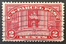 U.S. Used #Q2 2c Parcel Post, XF - Superb Jumbo.  Wave Cancel.  A Gem! 