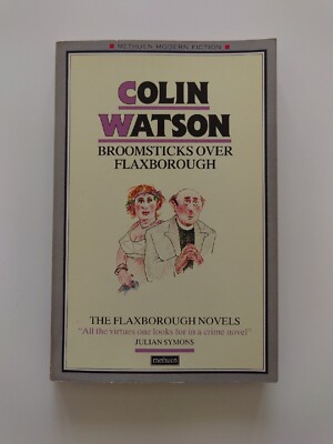 Broomsticks Over Flaxborough by Colin Watson 1985 RARE Vintage Paperback 