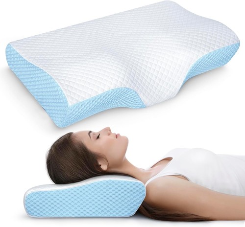 Memory Foam Pillow for Neck Pain Relief Ergonomic Neck Support Pillows