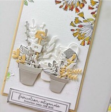 Metal Cutting Dies Potted Plant Die Decoration Scrapbooking Embossing Stencils