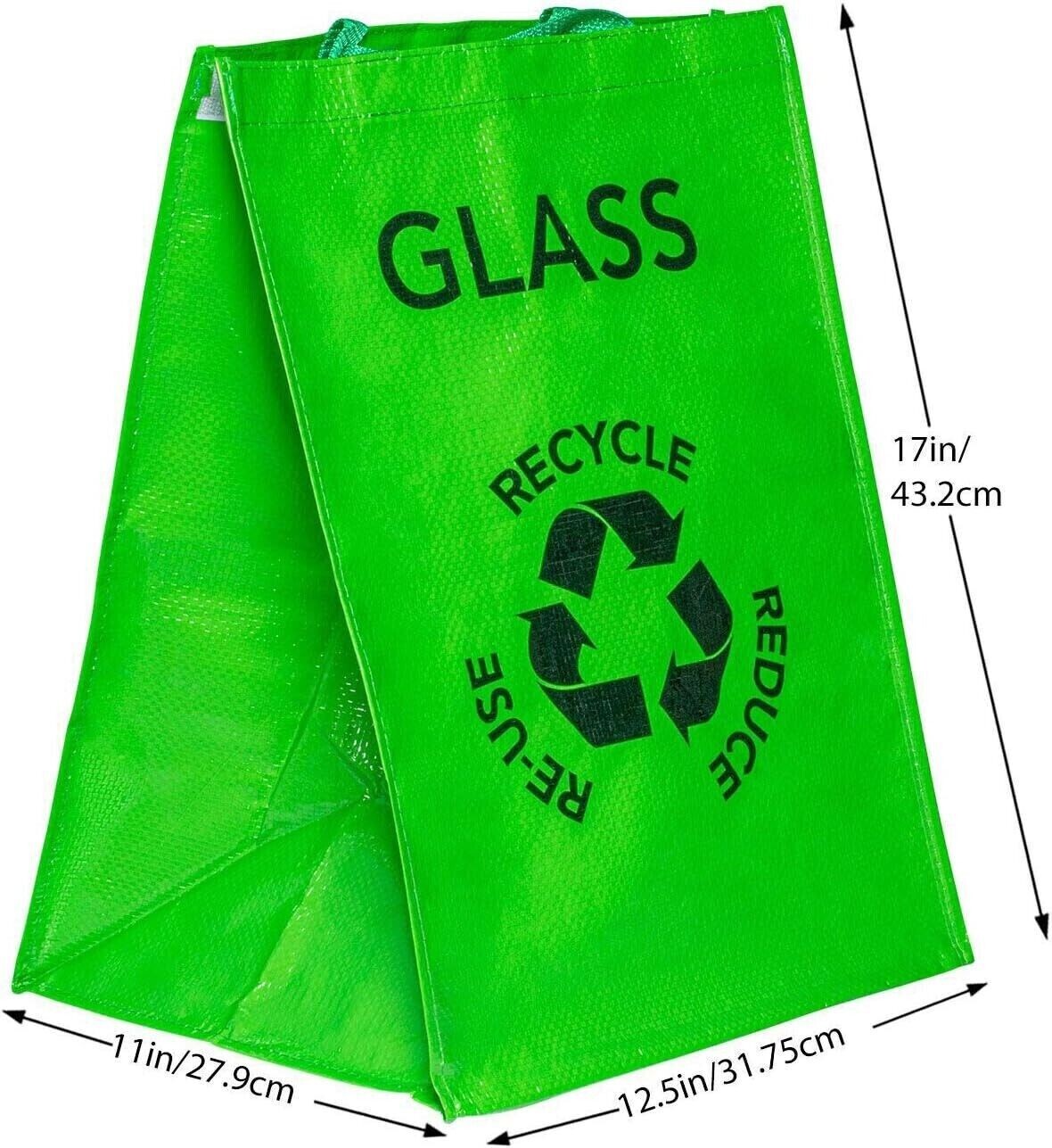 Multicoloured Reusable Recycle Bags Set of 3 Large Household Waste