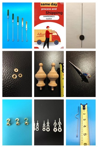Par de estabilizadores de reloj de pared estilo Viena, grandes y nuevos. - Imagen 6 de 7