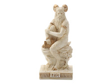 Pan the Greek God of the Wild Cold Cast Resin Statue Miniatur Skulptur