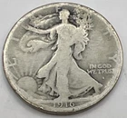 1916 S Walking Liberty Silver Half Dollar Very Good Plus Nice Coin D1