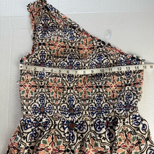 NWT Knox Rose Tiered One-Shoulder Dress Patterned Sleeveless Midi XS - 第 10/12 張圖片